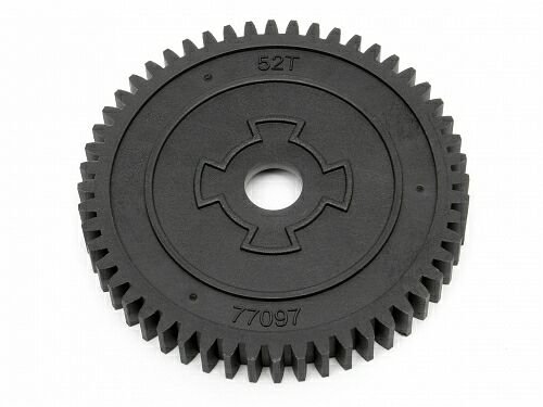 Шестерня ведомая (СПУР) 52T пластик (двойной слипер) артикул HPI-77097