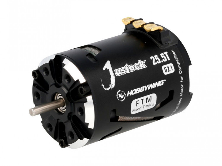Бесколлекторный мотор Hobbywing JUSTOCK-25.5T-BLACK-G2.1 (1600KV, 3.17/15) артикул HW-30408013