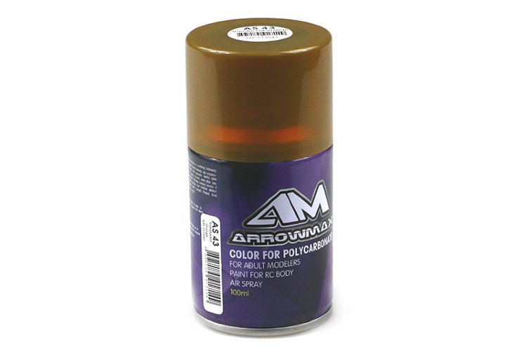 Краска по лексану ARROWMAX полупрозрачный оранжевый AS43 (100мл) артикул AM-211043