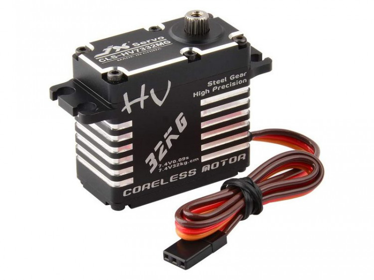 Сервомашинка стандартная, цифровая JX Servo CLS-HV7332MG (73г/32.3 кг./0.09 сек./6-7.4V) Full metal артикул JX-CLS-HV7332MG