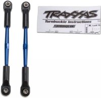 Turnbuckles, aluminum (blue-anodized), toe links, 61mm (2) (assembled w/ rod ends &amp; hollow balls) артикул TRA2336A