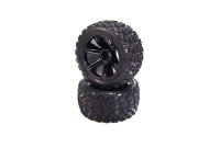 Medial Pro Dirt Crusher 2.8 Tires mounted on Addict 2.8 Black Wheels, Front NT артикул MP-5545