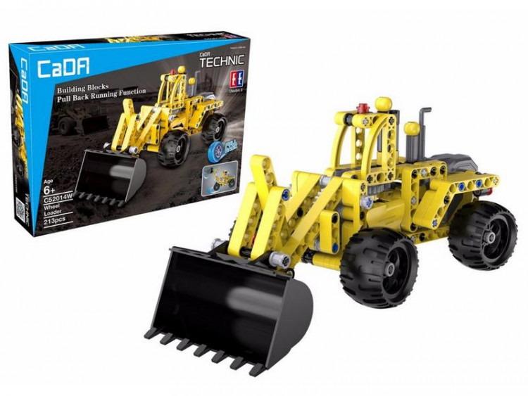 Конструктор CaDA Technic бульдозер совместим с C52013W, инерционный (213 детали) артикул C52014W