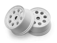 Диски трак 1/5 - OUTLAW WHITE (120x65mm/-10mm OFFSET/2шт) артикул HPI-3335