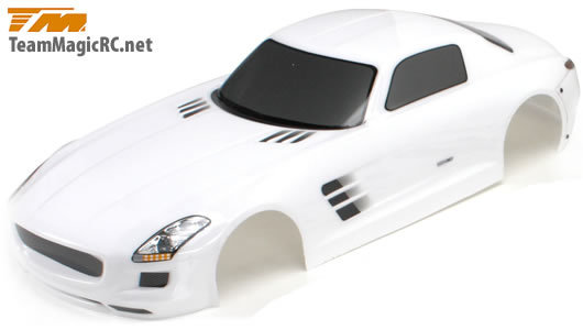 Кузов туринг/дрифт 1/10 с аксессуарами (SLS 190mm, White) окрашен/ с отражателями  артикул TM-503326WA