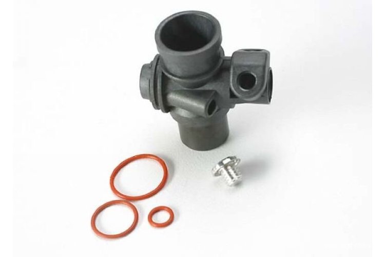 Корпус карбюратора TRA5252 для серии двигателей (TRX 2.5, 2.5R, 3.3) Carburetor body/ fuel inlet plug/ 5x.9mm O-ring (1-each) артикул TRA5234