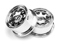 Диски 1/5 - OUTLAW WHEEL CHROME (120x65мм/-10мм OFFSET/2шт) артикул HPI-3338