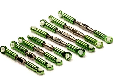 КОМПЛЕКТ ТЯГ (8ШТ.) (ЗЕЛ) ДЛЯ 1/16 TRAXXAS SLASH ; RALLY артикул T3465GREEN
