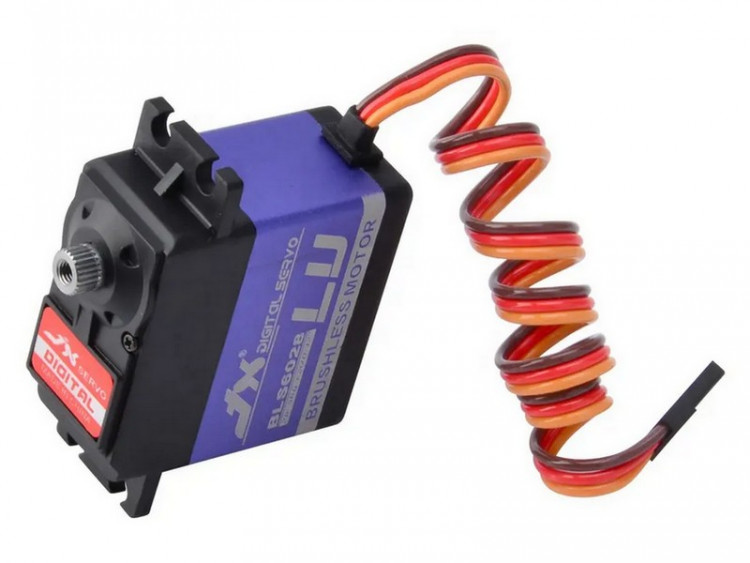 Сервомашинка цифровая JX Servo BLS6028 (60г/28.3/0.12/6.6V) бесколлекторная, Ecoboost артикул BLS6028