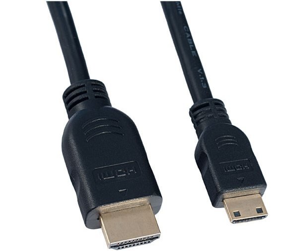 Высококачественный и недорогой мультимедийный кабель PERFEO HDMI A вилка — HDMI C (mini HDMI) , длинна 2 метра (Full HD 1080) артикул H1101