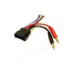 Кабель для зарядки 14.8V (4S) аккумуляторов TRAXXAS TRX iD (мама) - 4мм бананы (папа) (16awg, 150mm) артикул SO021